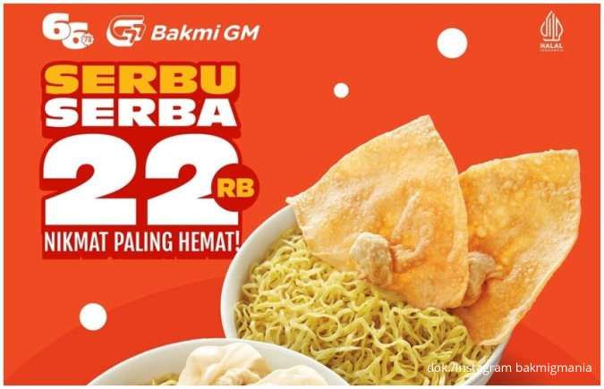 Promo Bakmi GM Serbu Serba 22 Ribu, Bakmi Doank + Side Dish Favorit hingga 23 Mei