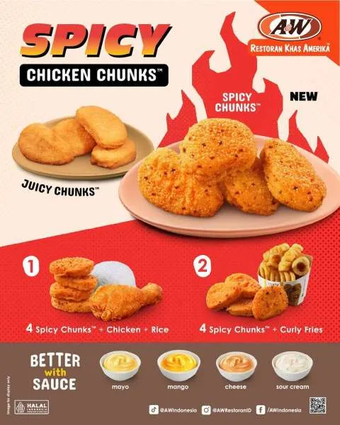 Promo A&W Spicy Chicken Chunks