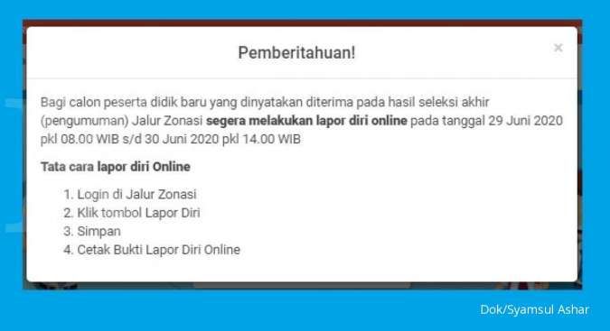 Perhatian! Siswa lolos PPDB online DKI Jakarta jalur zonasi harap lapor diri hari ini