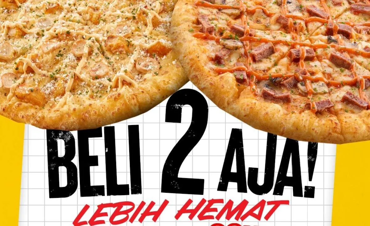 Dua Rasa Satu Harga! Promo PHD Beli 2 Lebih Hemat, Ada 14 Pilihan Topping Favorit