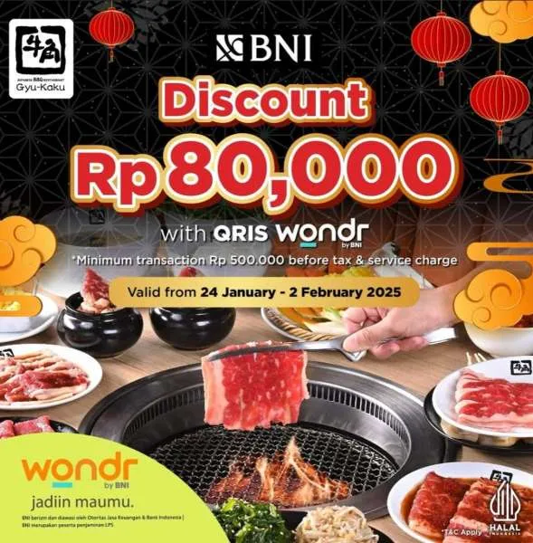 Promo Gyukaku Wondr by BNI