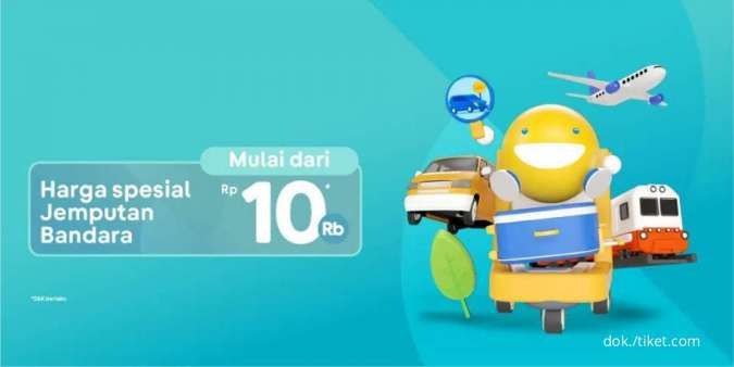 Promo Antar Jemput Bandara di Tiket.com Mulai dari Rp 10.000 Sampai 30 April 2022