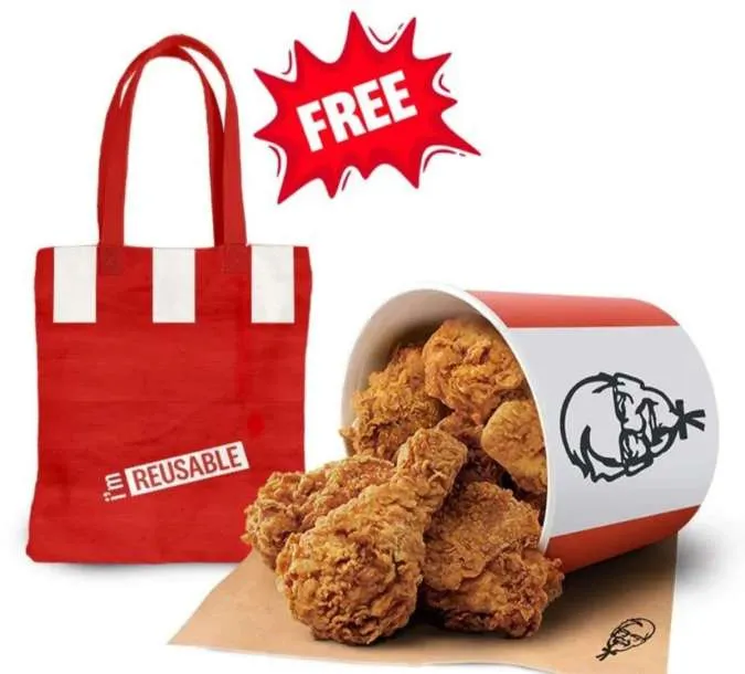 Promo KFC Beli Ayam Gratis Tote bag