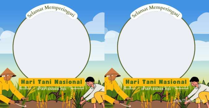20 Link Twibbon Hari Tani Nasional 2025 Dengan Desain Menarik dan Estetik