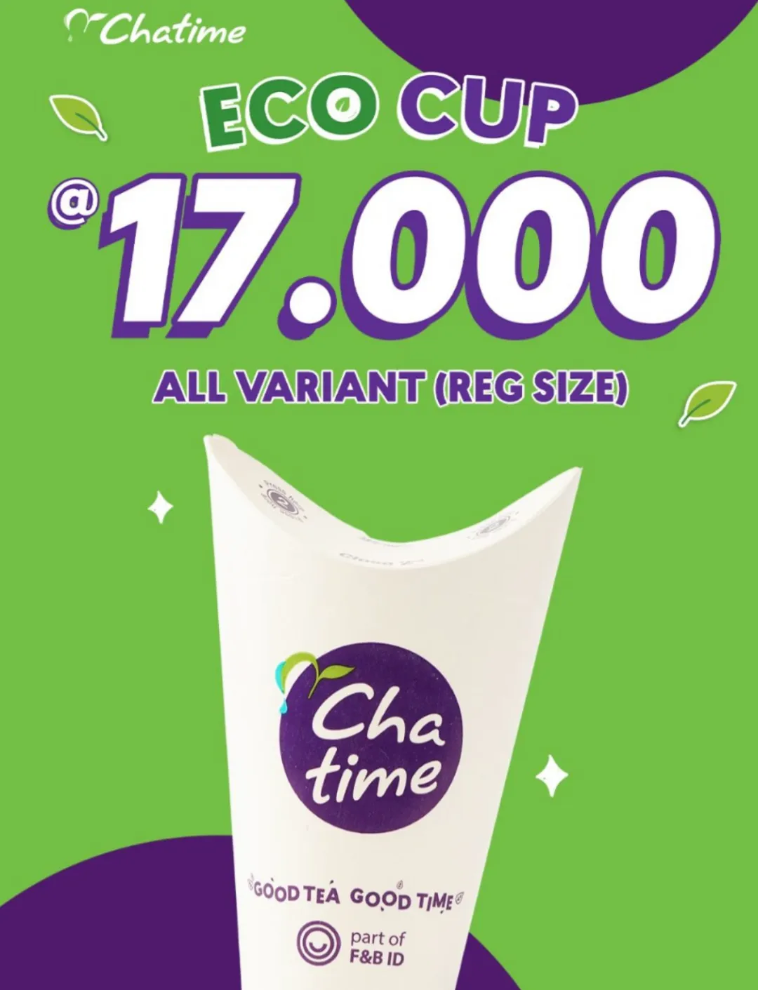 Chatime promo eco cup
