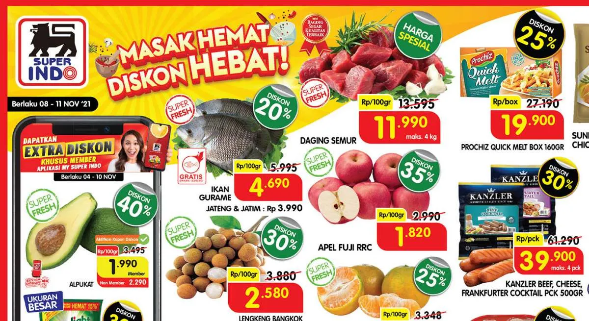 Promo Superindo terbaru 8-11 November 2021, nikmati banyak diskon besar