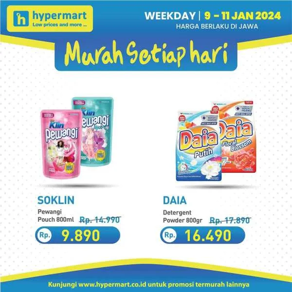 Promo Hypermart Hyper Diskon Weekday Periode 9-11 Januari 2024