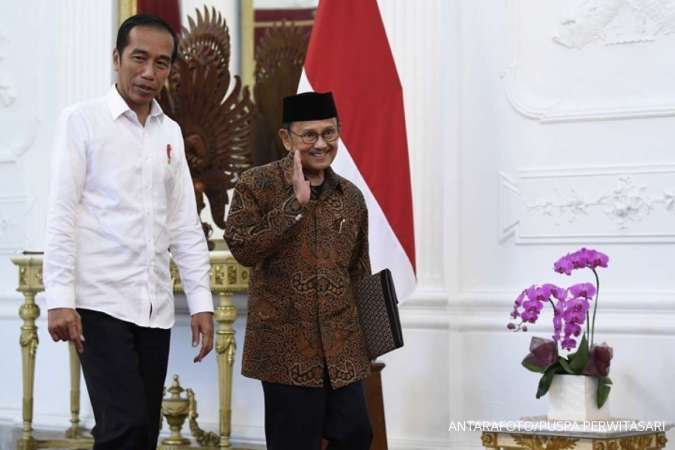 Begini suasana saat Jokowi jemput Habibie di holding room Istana Merdeka