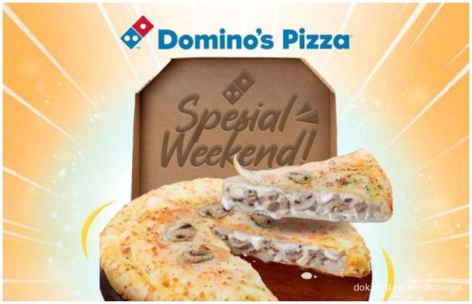 Promo Domino's Weekend hingga 23 Februari 2025, Beli 1 Medium Pizza Diskon 40% 