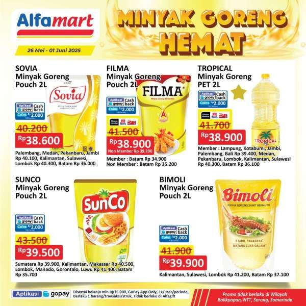 Promo Minyak Goreng Hemat di Alfamart 26 Mei-1 Juni 2025