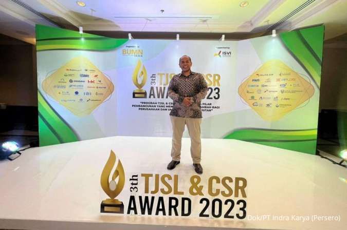 Indra Karya Raih Penghargaan Gold 4 Star pada Ajang Penghargaan TJSL & CSR Award 2023