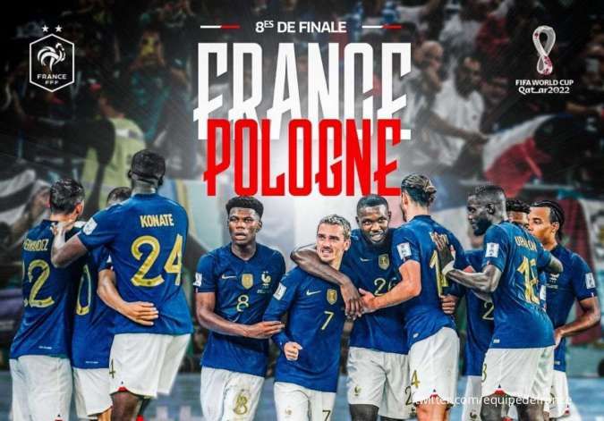 Prediksi Line Up Prancis Jelang Laga Prancis vs Polandia, Minggu (4/12)