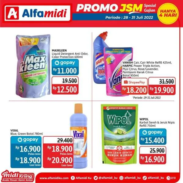 Promo JSM Alfamidi Spesial Gajian Periode 28-31 Juli 2022