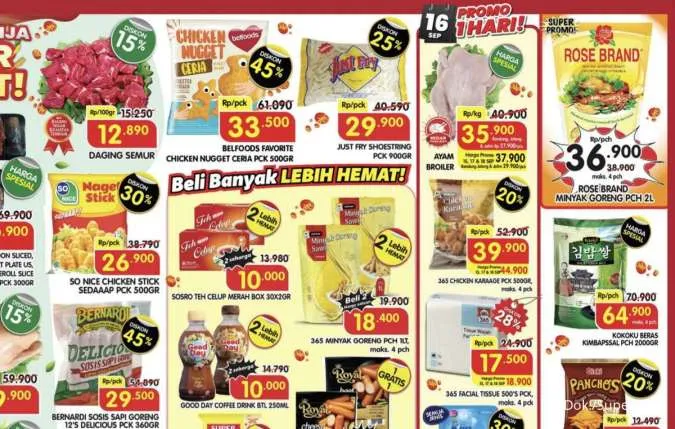 Promo Superindo Hari Ini 15-18 September 2025, Aneka Daging Slice Diskon Rp 10.000