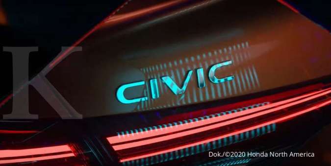 Bikin penasaran, begini tampilan Honda Civic 2022 dalam teaser