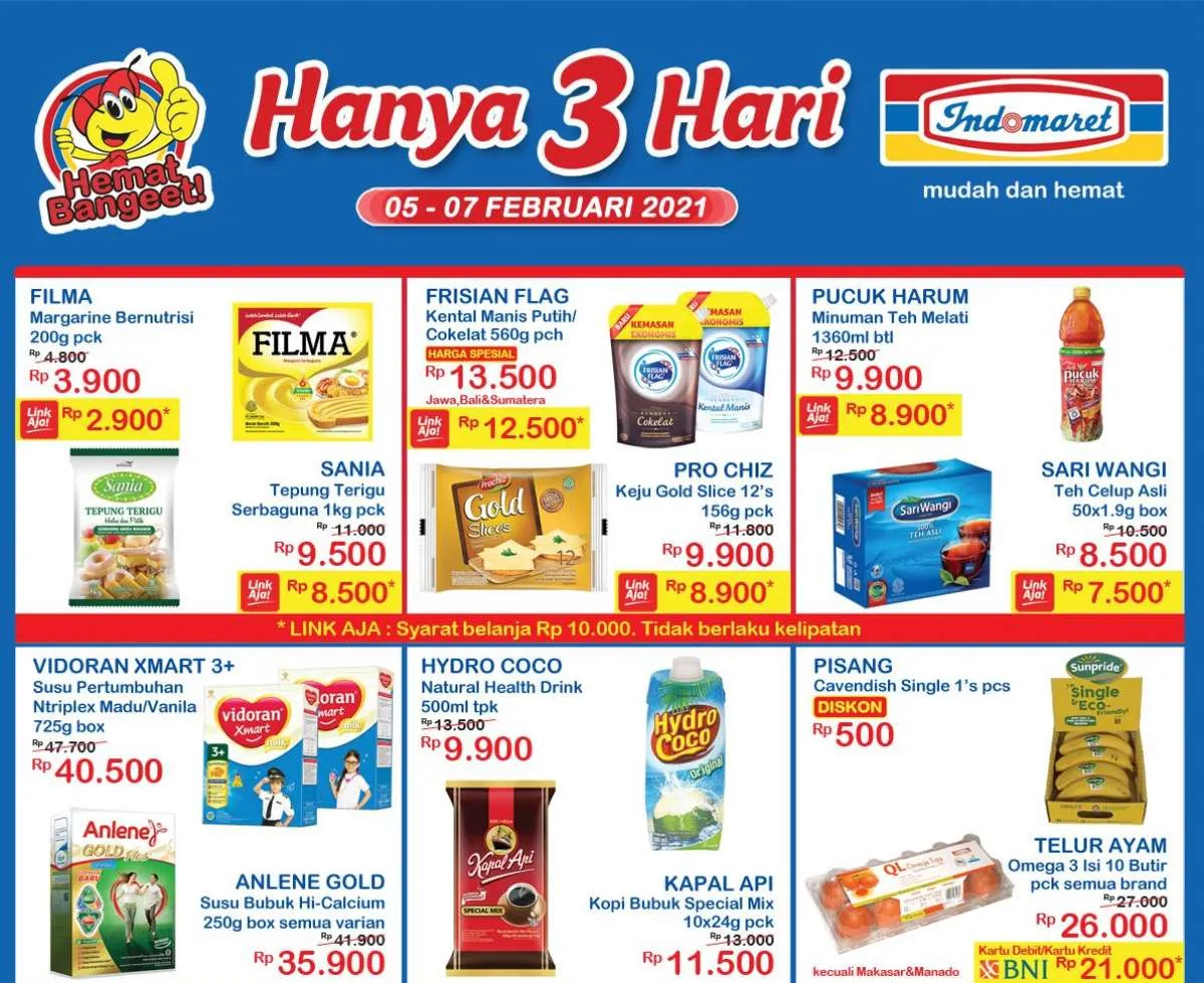 Promo Indomaret Hanya 3 Hari diskon weekend terbaru, 5-7 Februari 2021!