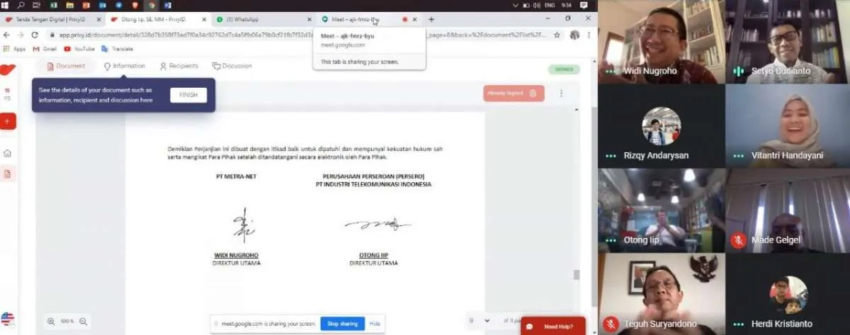 PT INTI bekerjasama dengan PT Metra Net garap layanan TV android dan mesin EDC