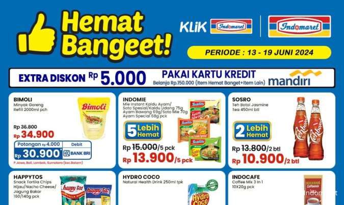 Promo Indomaret Hemat Banget Periode 13-19 Juni 2024, Beli 5 Indomie Kuah Lebih Murah