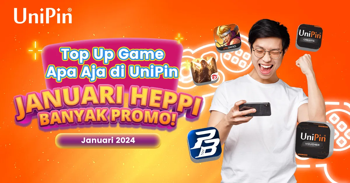 Promo Sepanjang Bulan Januari 2024, Cashback Hingga 70% Unipin