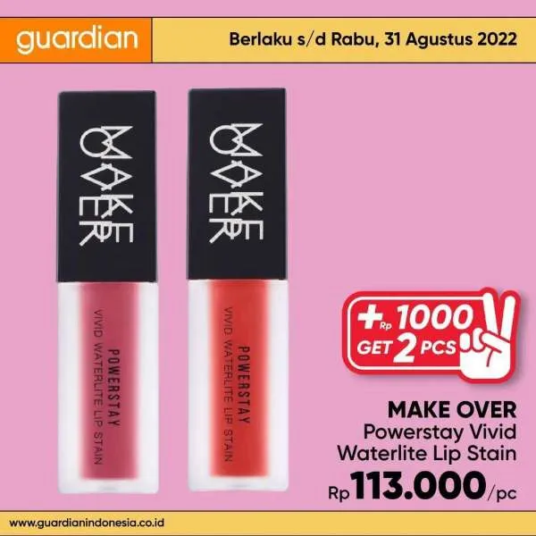 Promo Guardian +1000 Get 2 Pcs Periode 25-31 Agustus 2022