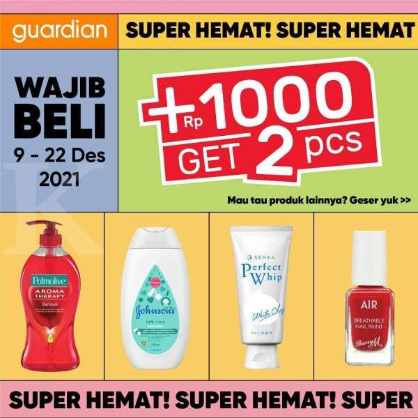 Katalog Promo Guardian Super Hemat Periode 9-22 Desember 2021