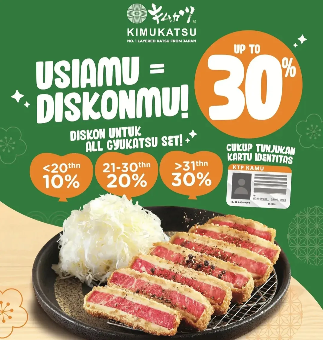 Promo Kimukatsu diskon sesuai usia
