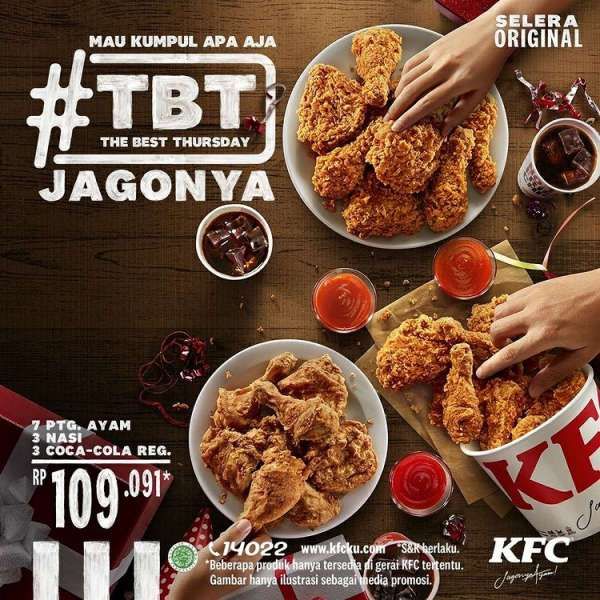 Promo KFC The Best Thursday 31 Maret 2022