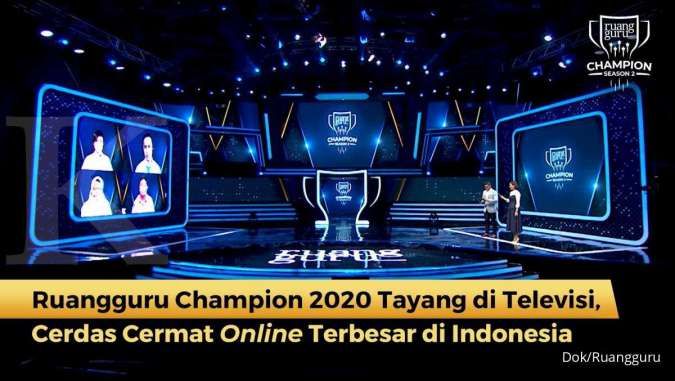 Ruangguru Champion 2020 Tayang di Televisi, Cerdas Cermat Online Terbesar di Indonesia