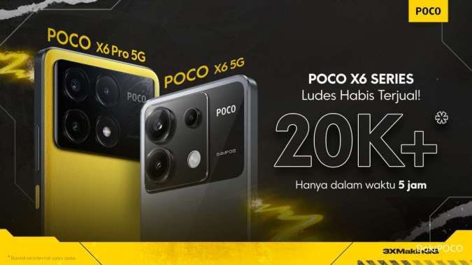 POCO X6 Series Ludes Terjual Lebih dari 20 Ribu unit Hanya dalam 5 Jam!