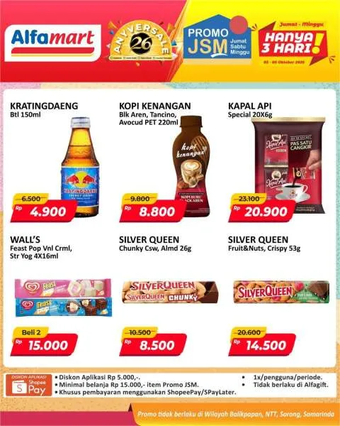 Promo JSM Alfamart Periode 3-5 Oktober 2025