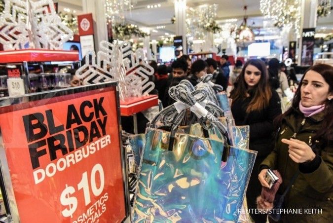 Penjualan online melonjak 23% pada Black Friday di AS