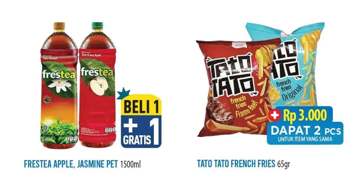 Promo Hypermart Beli Banyak Lebih Hemat hingga 6 Maret, Beli 1 Gratis 1 Frestea 1L