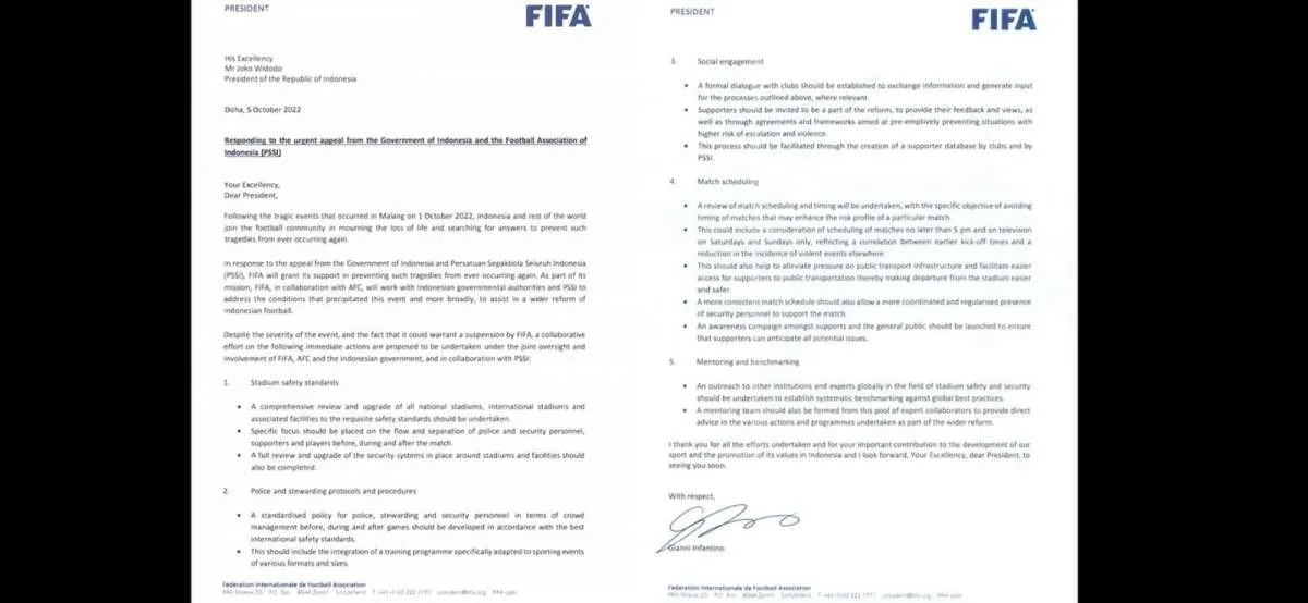 FIFA Resmi Tidak Menghukum Sepakbola Indonesia, Begini Tanggapan PSSI