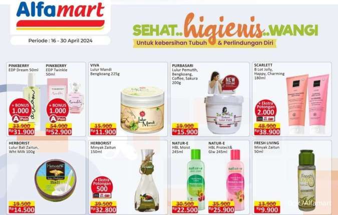 Promo Alfamart Personal Care Fair Periode 16-30 April 2024, Sampo-Lulur Harga Hemat!