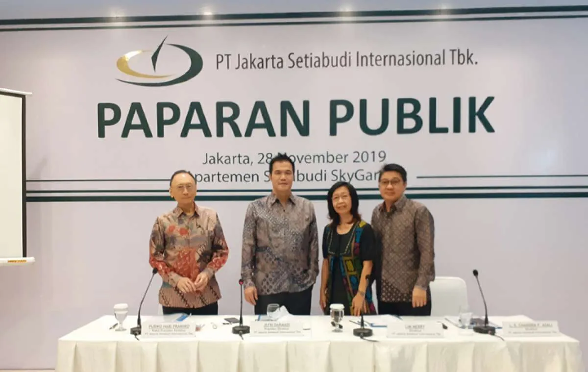 Jakarta Setiabudi (JSPT) optimistis kenaikan revenue tembus 10% akhir 2019