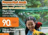Promo Jagat Satwa Nusantara Hari Anak Nasional 21-27 Juli, 4 Wahana Cuma Rp 90.000