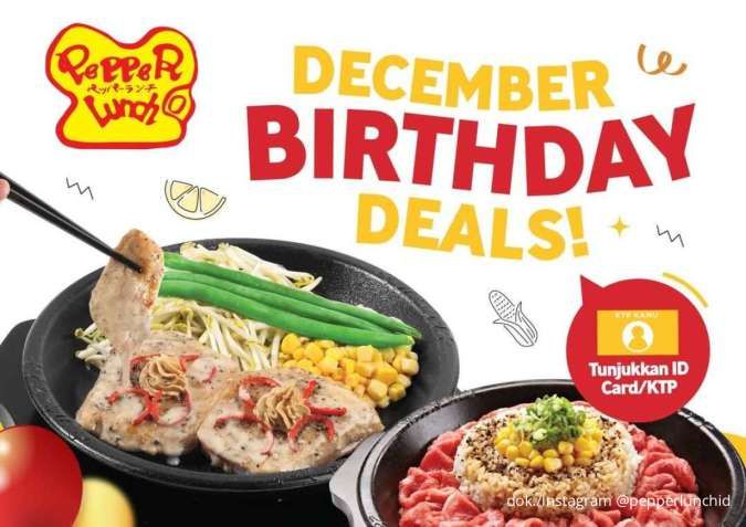Birthday Treat! Nikmati Promo Pepper Lunch Diskon sampai 50%, Cukup Tunjukkan KTP