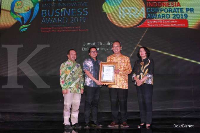 Biznet Raih Penghargaan Indonesia Most Innovative Business Award 2019