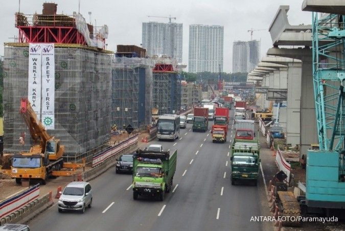 Rasio volume kendaraan dan kapasitas tol Jakarta Cikampek turun 51,29%