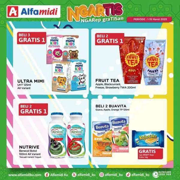 Promo Alfamidi Ngartis (Ngarep Gratisan) Periode 1-15 Maret 2025