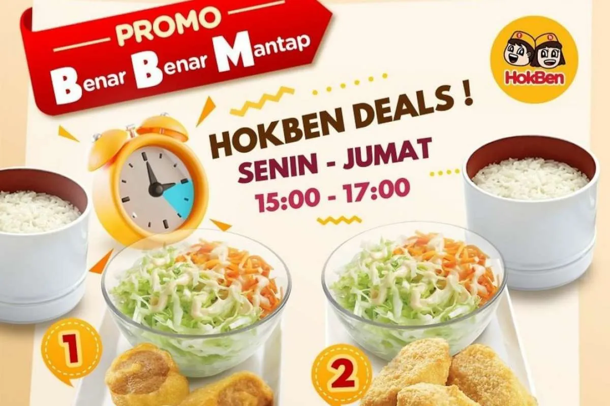 Promo BBM Hokben Deals 2022, Tiap Senin-Jumat Dapat Aneka Menu Cuma Rp 23.500