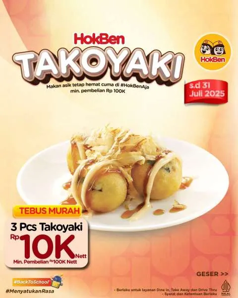 Promo HokBen Tebus Murah Takoyaki
