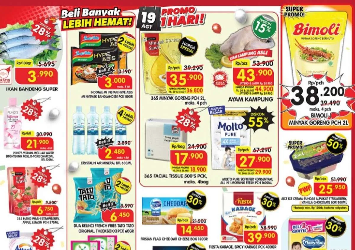 Promo Superindo Weekday 18-21 Agustus 2025, Es Krim & Molto Diskon Sampai 55%