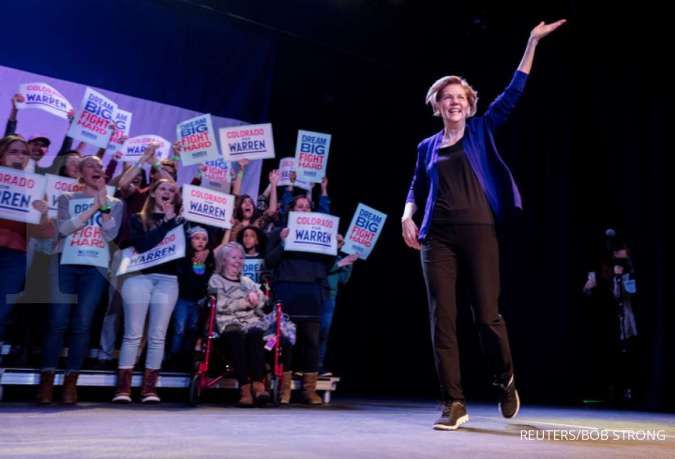 Elizabeth Warren siap mendampingi Biden menantang Trump pada pemilu November 2020