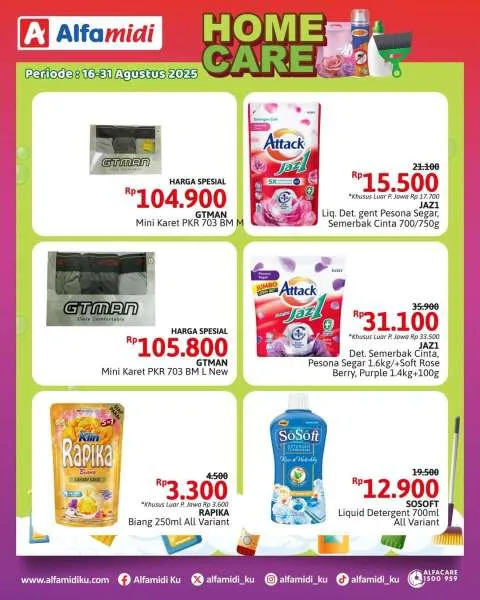 Promo Alfamidi Home Care Fair Periode 16-31 Agustus 2025