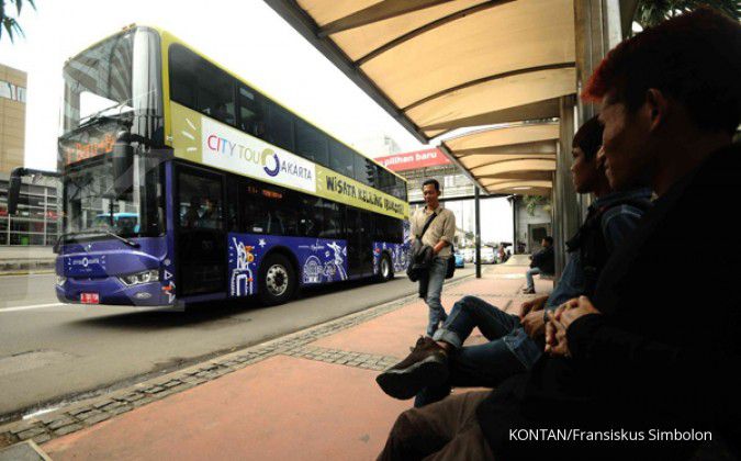 8 bus tingkat mewah baru buat Transjakarta