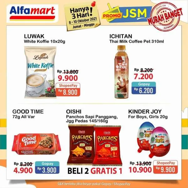 Promo JSM Alfamart 8-10 Oktober 2021