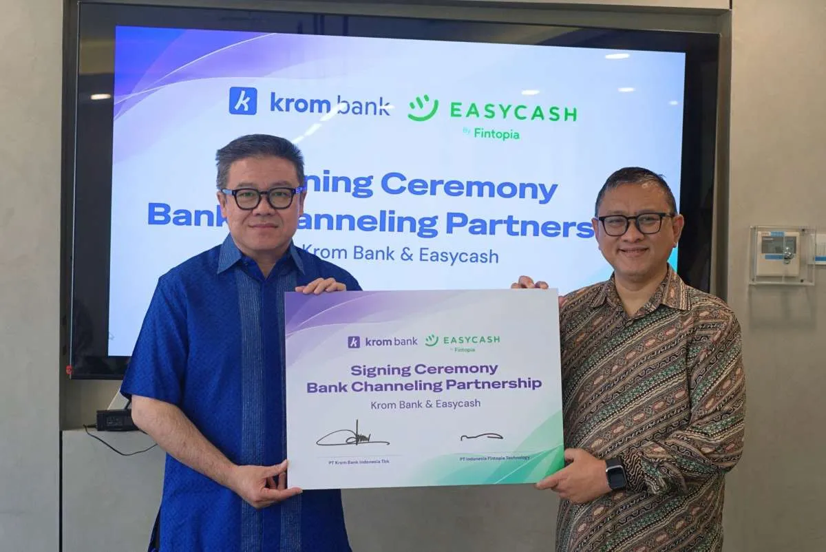 Easycash dan Krom Bank Jalin Kemitraan Loan Channeling guna Perluas Penyaluran Kredit