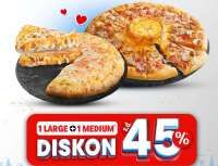 Promo Domino's Pizza Sweet 17 Agustus 2025, Pizza Large dan Medium Diskon 45%
