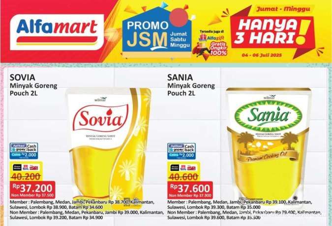 Promo Minyak Goreng Weekend 4-6 Juli 2025 di Alfamart, Superindo & Indomaret